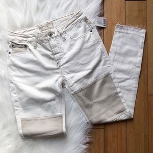 Free People Patchwork Jeans
